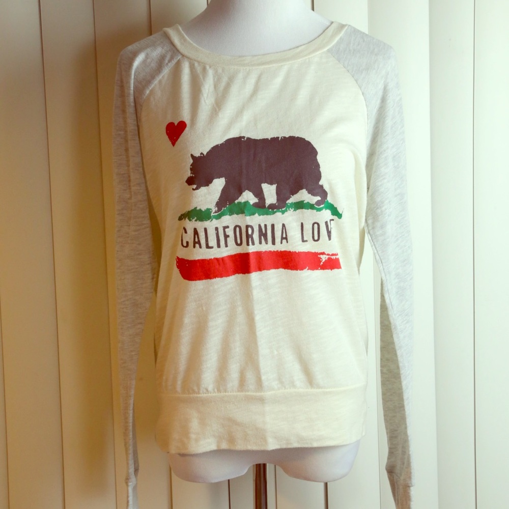 🌟 California bear top T-shirt material - two tone